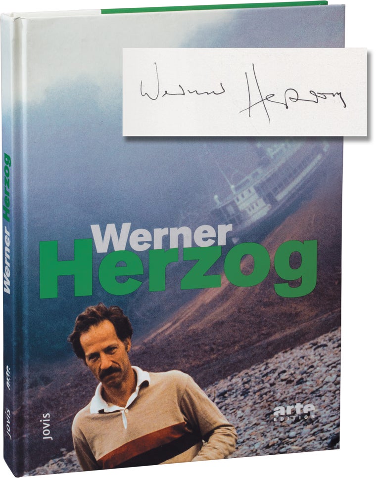 [Book #105703] Werner Herzog. Beat Presser, Lena Herzog Werner Herzog, Hans Helmut Prinzler, Peter Berling, Herbert Achternbusch, Claudia Cardinale, Volker Schlondorff, photographs.