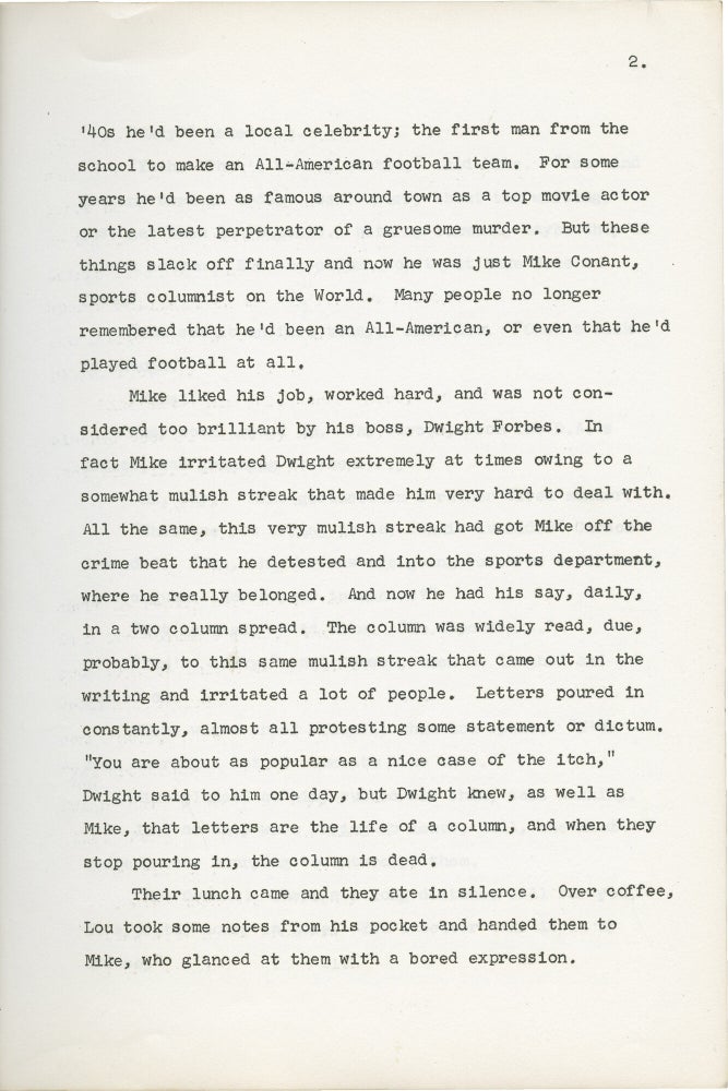 Archive of screenplay and manuscript material by W.R. Burnett