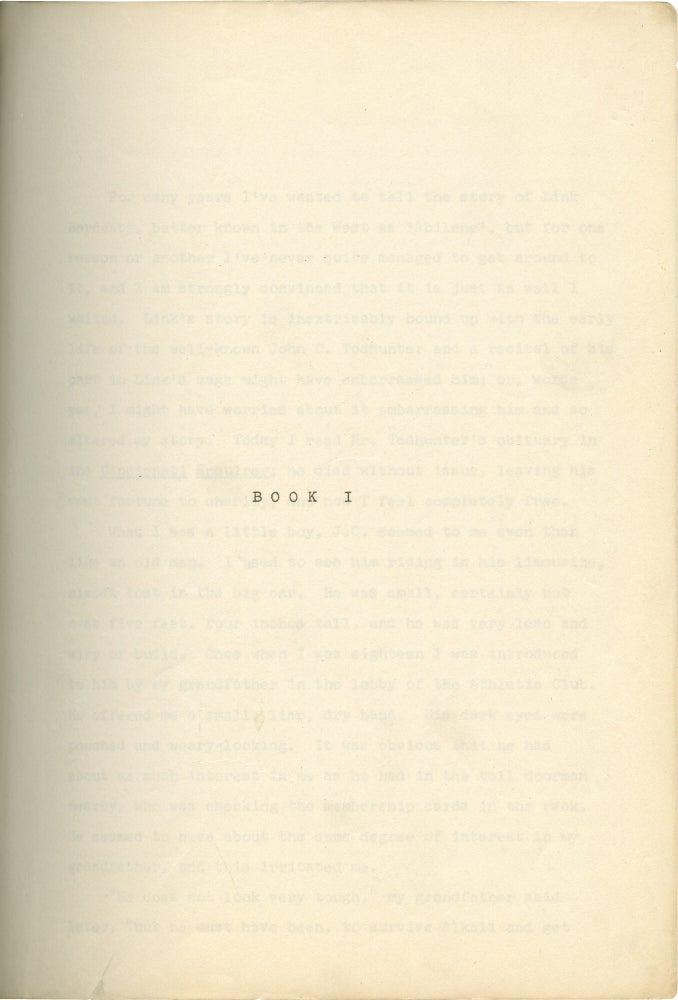 Archive of screenplay and manuscript material by W.R. Burnett
