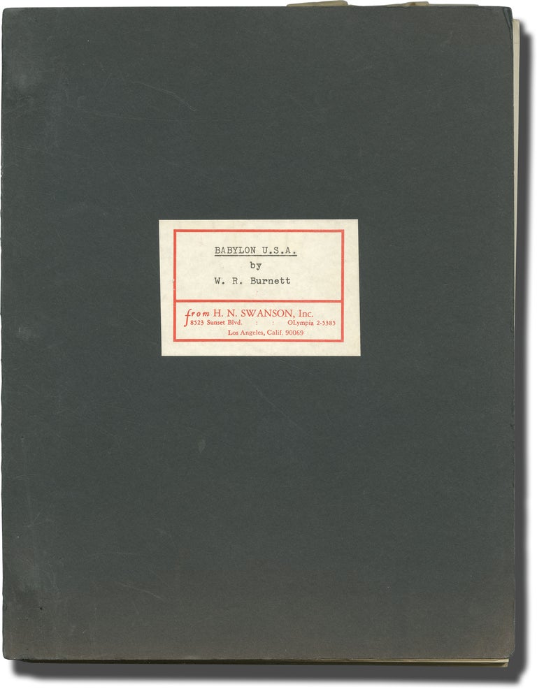 Archive of screenplay and manuscript material by W.R. Burnett