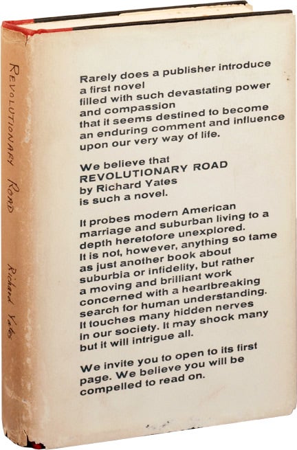 Book #108895] Revolutionary Road (First Edition, review copy). Richard Yates