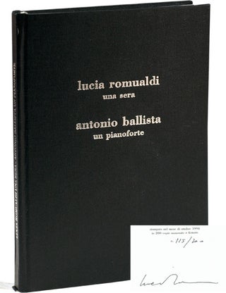 Book #110057] Lucia Romualdi: una sera / Antonio Ballista: un piano forte (Signed Limited...