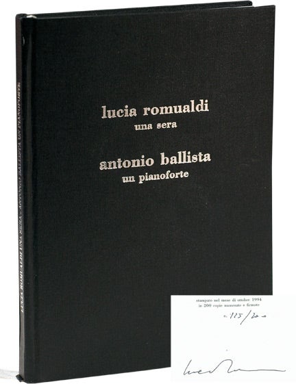 [Book #110057] Lucia Romualdi: una sera / Antonio Ballista: un piano forte. Lucia, Romualdi Antonio Ballista.
