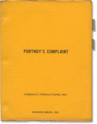 Book #114644] Portnoy's Complaint (Original screenplay, cinematographer Philip Lathrop's working...