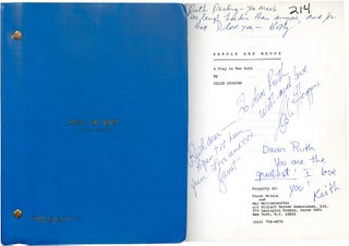 Book #114985] Harold and Maude (Original Play Script, Ruth Ford's copy, inscribed to her by Colin...