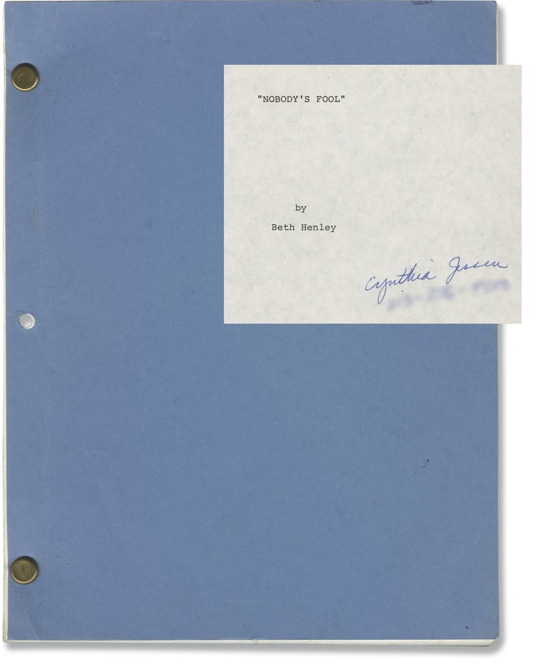 Book #115890] Nobody's Fool (Original screenplay for the 1986 film). Rosanna Arquette, Beth...