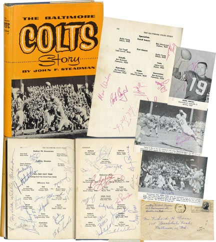 Book #119692] The Baltimore Colts Story (First Edition, signed by 40 team members and staff from...