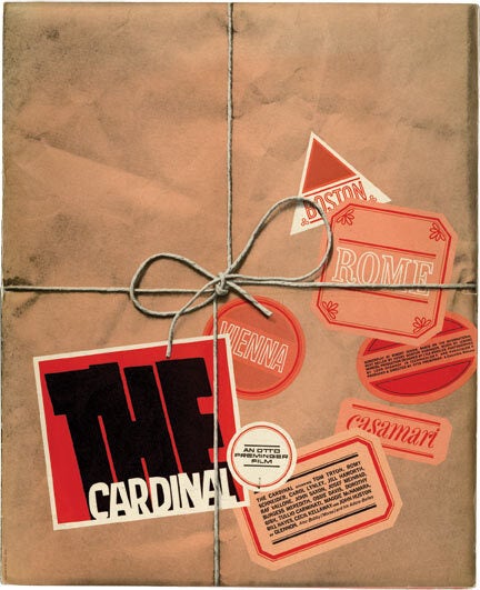 Collection of ten pressbooks designed by Saul Bass