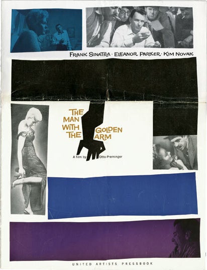 Collection of ten pressbooks designed by Saul Bass