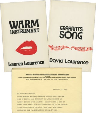 Book #122671] Graham's Song, and Warm Instrument (First Edition, two volumes). Lauren Lawrence...