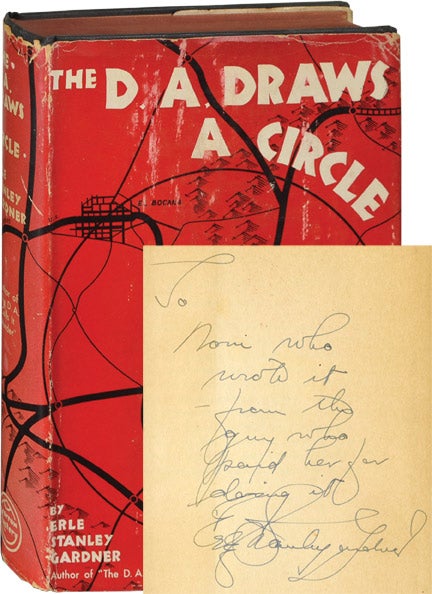 Book #124498] The D.A. Draws a Circle (First Edition, inscribed). Erle Stanley Gardner