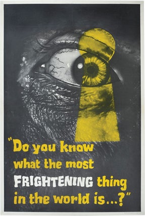 Book #125095] Peeping Tom (Original British Advance Poster for the 1960 film). Michael Powell,...