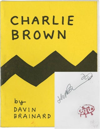 Book #126557] Charlie Brown (Signed Limited Edition). Davin Brainard