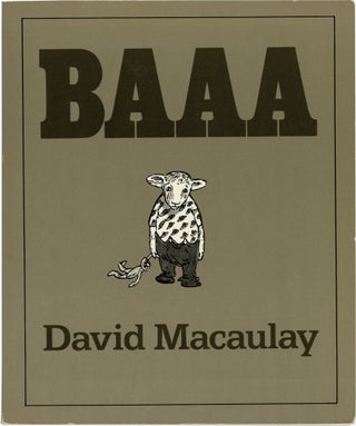 Book #126684] Baaa (First Edition, review copy belonging to writer George Zebrowski). David Macaulay