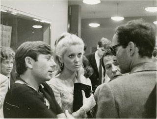 Book #127342] Original candid photograph of Roman Polanski, Jean-Luc Godard, and Catherine...