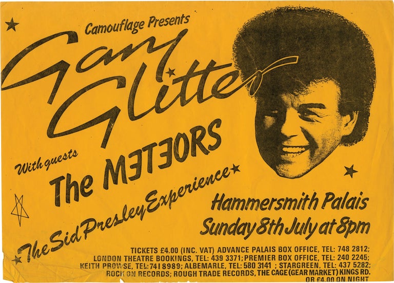 [Book #128018] Camouflage Presents Gary Glitter with guests The Meteors. Gary Glitter.