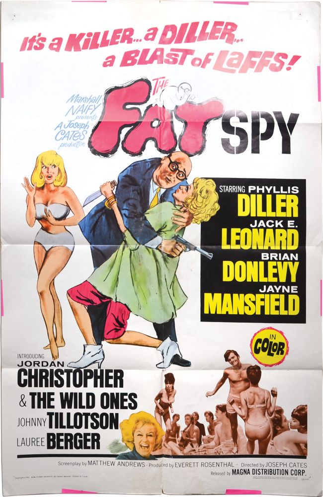 Book #128246] The Fat Spy (Original poster for the 1966 film). Joseph Cates, Matthew Andrews,...