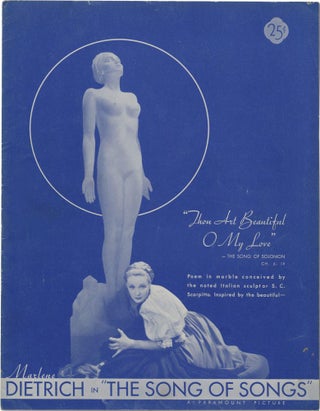 Book #128589] The Song of Songs (Original Film Program). Marlene Dietrich, Rouben Mamoulian,...