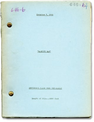 Book #128886] Rackety Rax (Original post-production script for the 1932 film). Greta Nissen...