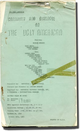 Book #129025] The Ugly American (Original post-production script for the 1963 film). Marlon...