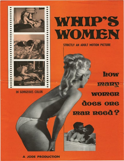 Archive of 66 pressbooks and ad supplements for hardcore adult films made between 1966-1987