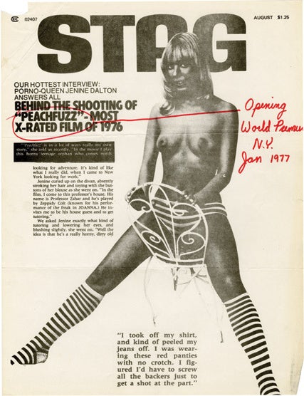 Archive of 66 pressbooks and ad supplements for hardcore adult films made between 1966-1987