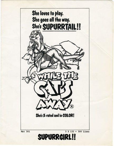 Archive of 66 pressbooks and ad supplements for hardcore adult films made between 1966-1987