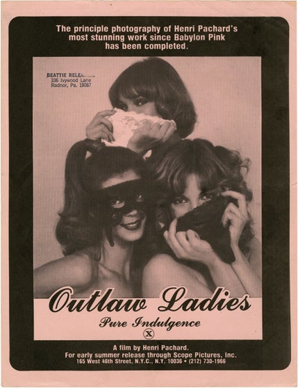 Archive of 66 pressbooks and ad supplements for hardcore adult films made between 1966-1987