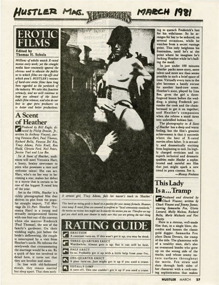 Archive of 66 pressbooks and ad supplements for hardcore adult films made between 1966-1987