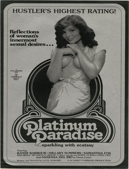 Archive of 66 pressbooks and ad supplements for hardcore adult films made between 1966-1987