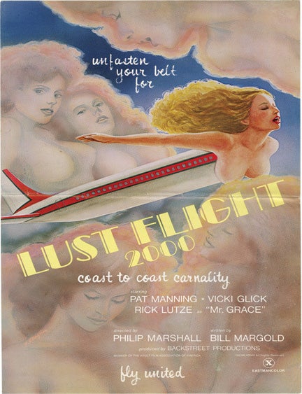 Archive of 66 pressbooks and ad supplements for hardcore adult films made between 1966-1987