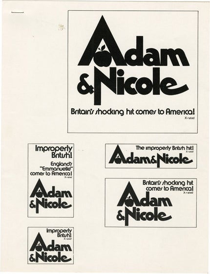 Archive of 66 pressbooks and ad supplements for hardcore adult films made between 1966-1987