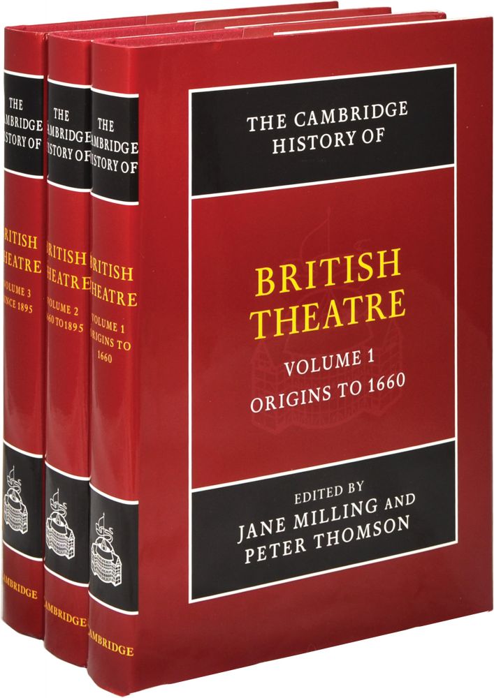 Book #129623] The Cambridge History of British Theatre (First UK Edition, three volumes). Peter...