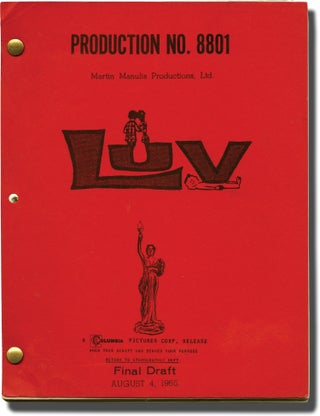 Book #130313] Luv (Original screenplay for the 1967 film). Clive Donner, Elliot Baker, Murray...