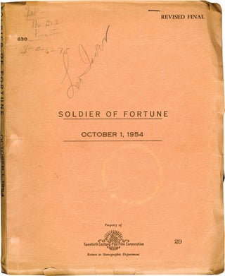 Book #130503] Soldier of Fortune (Original screenplay for the 1955 film). Edward Dmytryk, Ernest...
