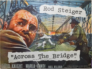 Book #130511] Across The Bridge (Original UK poster for the 1957 British film noir). Graham...