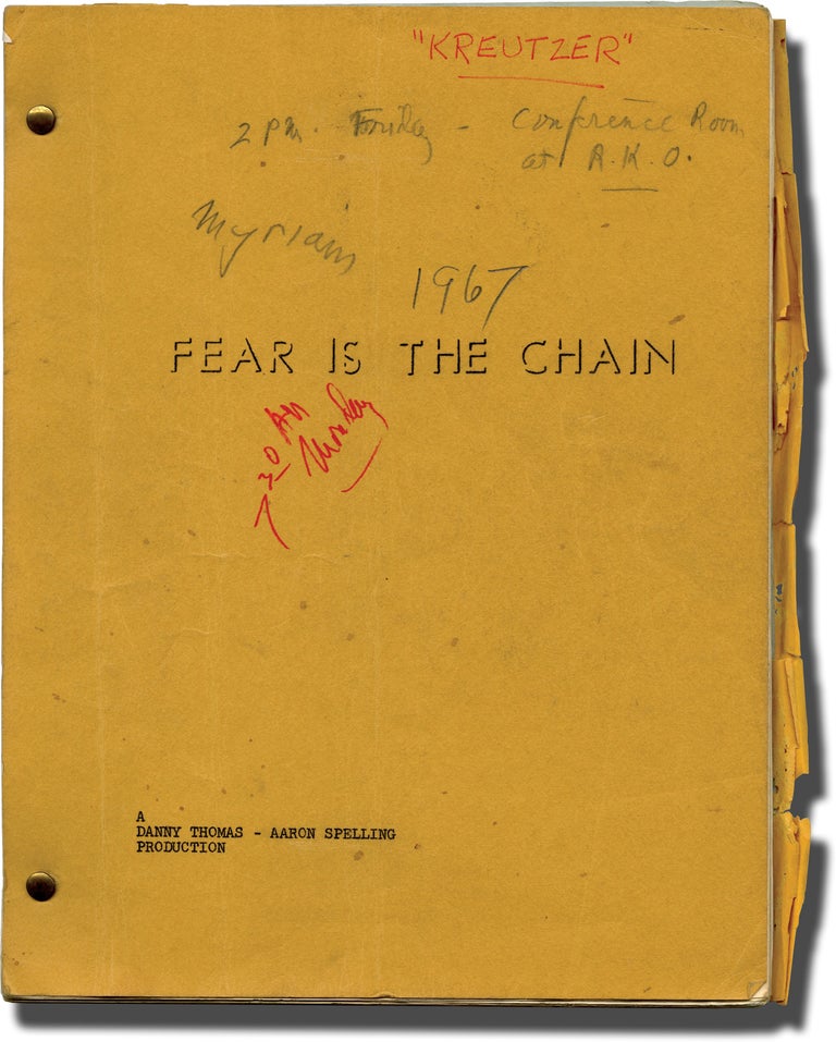 [Book #130772] The Danny Thomas Hour: Fear is the Chain. Lamont Johnson, Eric Bercovici, Danny Thomas, Van Heflin, director, screenwriter, host, starring.