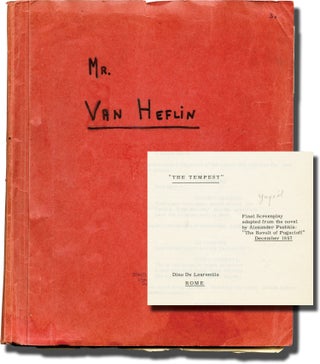 Book #130852] Tempest (Original screenplay for the 1958 film, actor Van Heflin's working copy)....