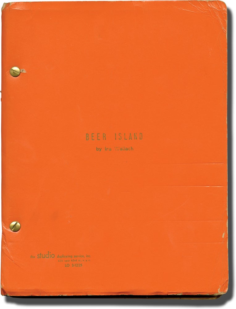 Book #130857] Beer Island (Original play script for an unproduced play, circa 1967, actor Van...