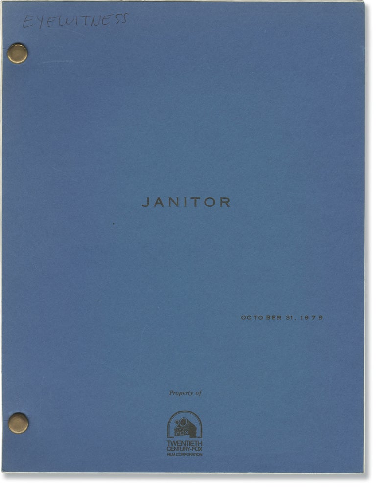 Book #130873] Eyewitness [Janitor] (Original screenplay for the 1981 film). Peter Yates, Steve...