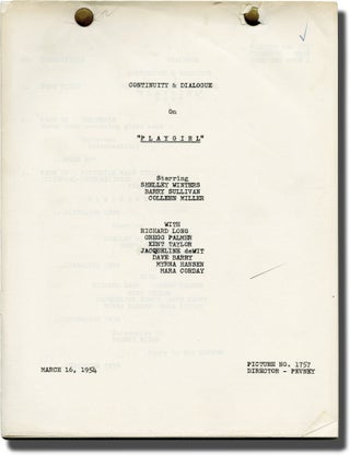 Book #130946] Playgirl (Original post-production script for the 1954 film). Joseph Pevney, Robert...