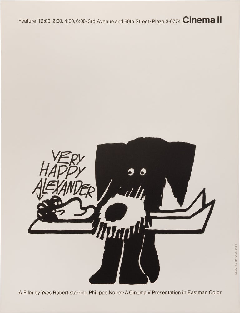 Book #131243] Very Happy Alexander (Original Saul Bass lithograph poster for the 1968 film). Saul...