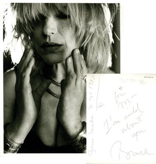Book #131911] Oversize photograph of Marianne Faithfull by Bruce Weber, inscribed by Weber to...