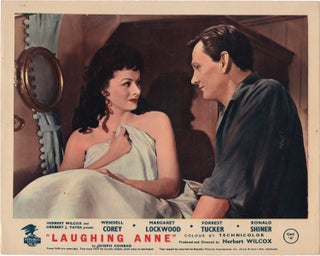 Book #132076] Laughing Anne (Two British front-of-house cards from the 1953 film). Margaret...