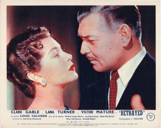 Book #132091] Betrayed (Original British front-of-house card from the 1954 film). Lana Turner...