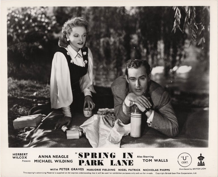 Book #132120] Spring in Park Lane (Original British front-of-house card from the 1948 film)....