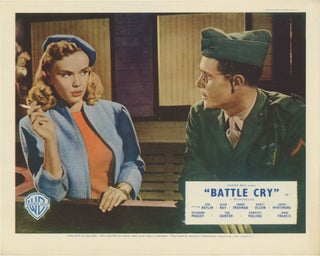 Book #132184] Battle Cry (Collection of 7 original British front-of-house cards from the 1955...