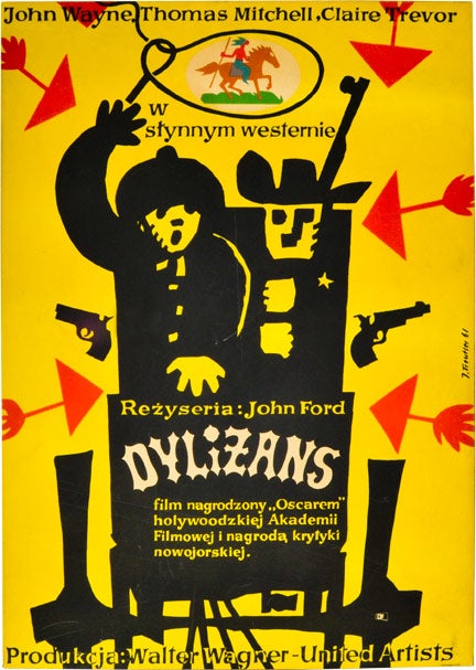 Book #132226] Dylizans [Stagecoach] (Original poster for the 1939 film). John Ford, Jerzy...