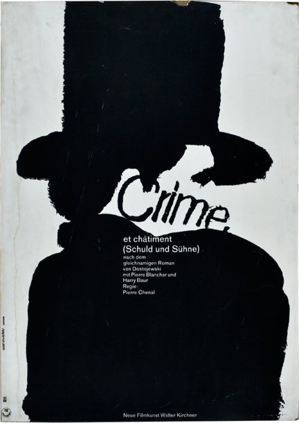 Book #132230] Crime et chatiment [Crime and Punishment] [Schuld und Suhne] (Original poster for...