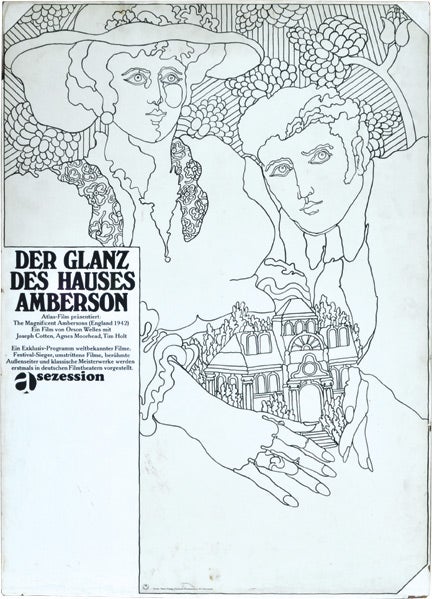 Book #132233] The Magnificent Ambersons [Der Glanz des Hauses Amberson] (Original poster for the...